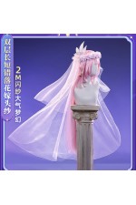 1/3 Delusion Honkai Star Rail Elysia Wedding Dress Cosplay Costume